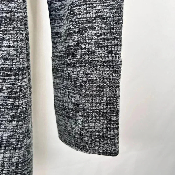 French Connection Space Dye Size Large Sweater Dress Midi Gray Stretch - Picture 6 of 12